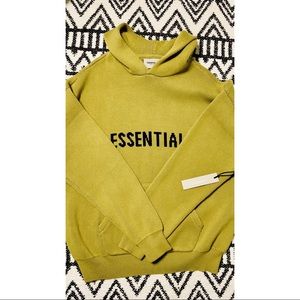 Fear of God ESSENTIALS Knit Hoodie - AMBER